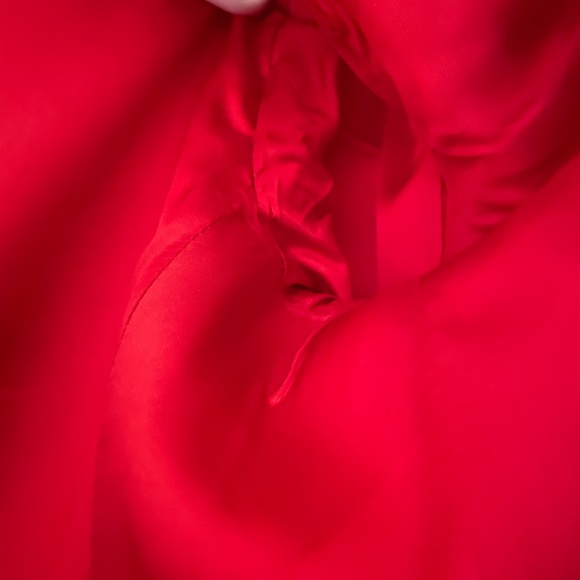 VINTAGE TiMlEsS BeAuTiFuL Liz Claiborne h0t rEd D0uBle-BrEaStEd bLaZeR - Picture 7 of 16